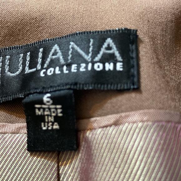 NWT Juliana Collezione Fawn Coloured Blazer with Belted Waist - Picture 3 of 11